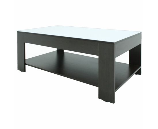 Стол журнальный BeautyStyle 26 венге/стекло белое, изображение 3 | Интернет магазин мебели и декора LifeDekor