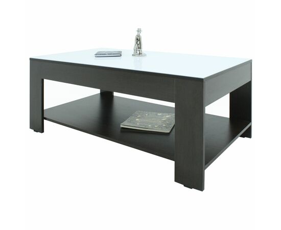 Стол журнальный BeautyStyle 26 венге/стекло белое, изображение 2 | Интернет магазин мебели и декора LifeDekor