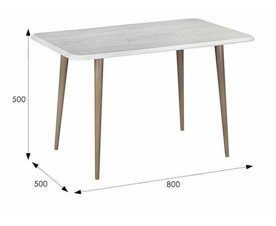 Стол журнальный BeautyStyle 4 дуб дымчатый/шимо, изображение 7 | Интернет магазин мебели и декора LifeDekor