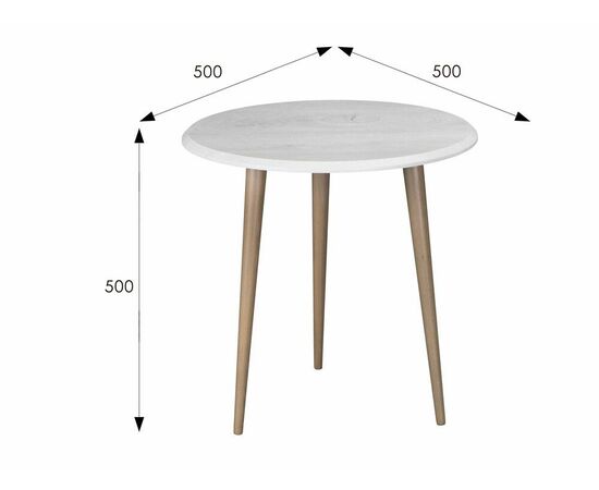 Стол журнальный BeautyStyle 9 дуб дымчатый/шимо, изображение 8 | Интернет магазин мебели и декора LifeDekor