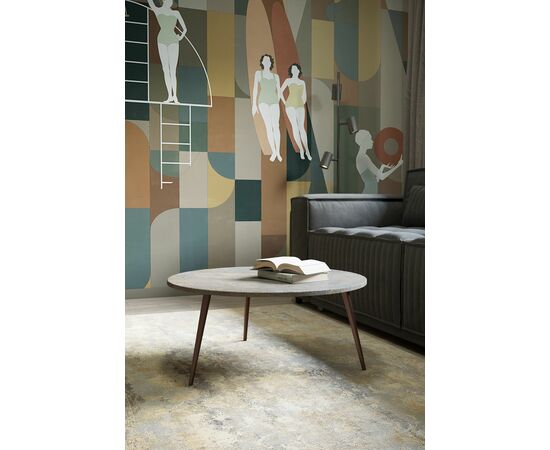 Стол журнальный Рикон гранж/винный металлик, изображение 6 | Интернет магазин мебели и декора LifeDekor