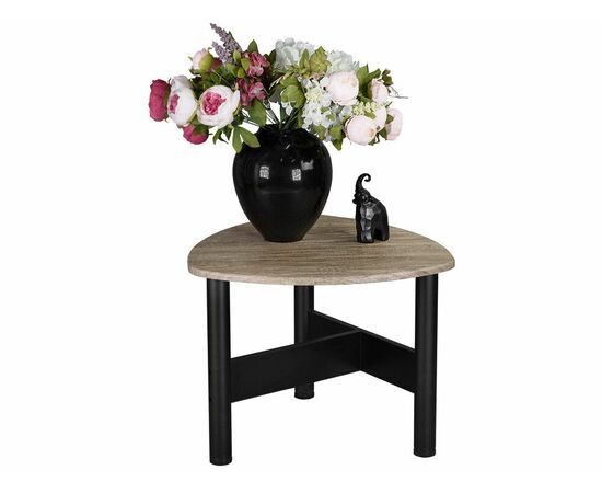 Стол журнальный Саут 3Д чёрный/палисандр натуральный, изображение 3 | Интернет магазин мебели и декора LifeDekor