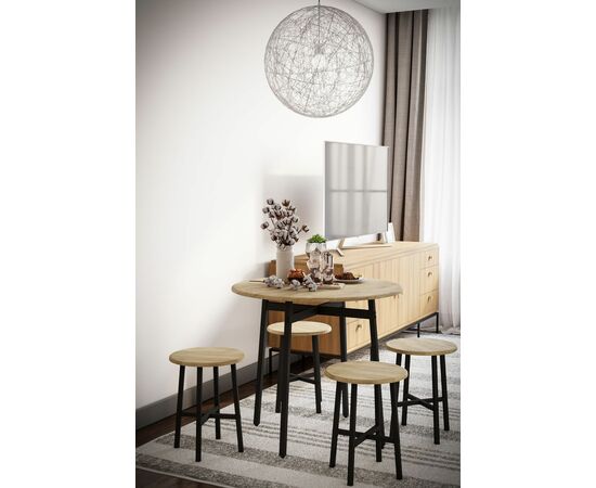 Стол обеденный Медисон дуб сонома, изображение 5 | Интернет магазин мебели и декора LifeDekor