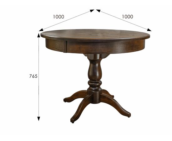 Стол обеденный Моро 04 раздвижной орех 100/140*100, изображение 4 | Интернет магазин мебели и декора LifeDekor