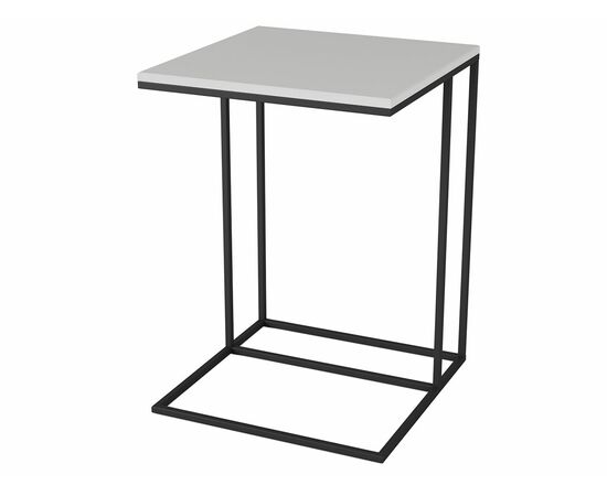 Стол придиванный Хайгрет белый/черный, изображение 2 | Интернет магазин мебели и декора LifeDekor