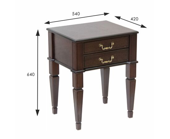 Тумба Васко В 118Н темно-коричневый/патина, изображение 4 | Интернет магазин мебели и декора LifeDekor