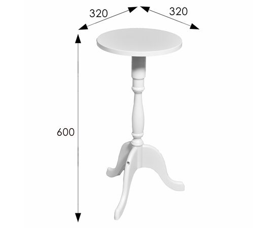 Подставка под цветы напольная П2 белый, изображение 2 | Интернет магазин мебели и декора LifeDekor