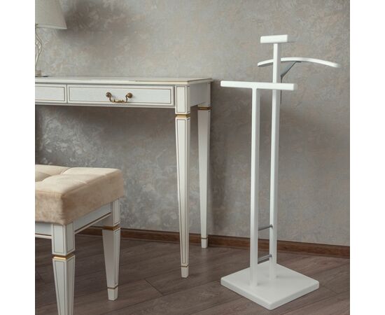 Вешалка костюмная ГАЛАНТ 340 металлик/ белый, изображение 10 | Интернет магазин мебели и декора LifeDekor