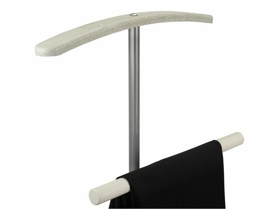 Вешалка костюмная Дэви 2 металлик/дуб дымчатый, изображение 6 | Интернет магазин мебели и декора LifeDekor