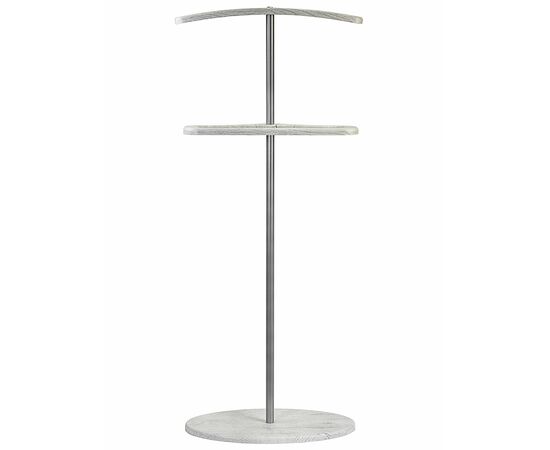 Вешалка костюмная Дэви 3 металлик/дуб дымчатый, изображение 2 | Интернет магазин мебели и декора LifeDekor