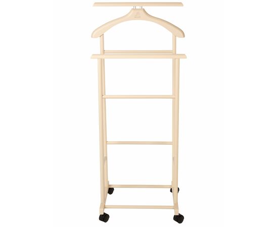 Вешалка костюмная на колесах В 22Н слоновая кость, изображение 2 | Интернет магазин мебели и декора LifeDekor