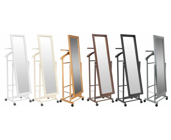 Вешалка костюмная с зеркалом на колесах В 24Н венге, изображение 8 | Интернет магазин мебели и декора LifeDekor