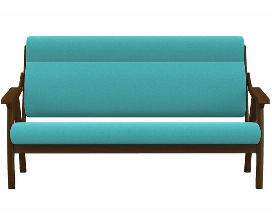 Диван Вега 10 ткань бирюза, каркас орех, изображение 4 | Интернет магазин мебели и декора LifeDekor