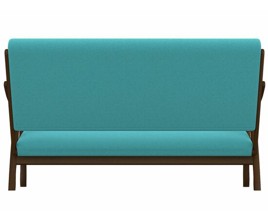 Диван Вега 10 ткань бирюза, каркас орех, изображение 5 | Интернет магазин мебели и декора LifeDekor