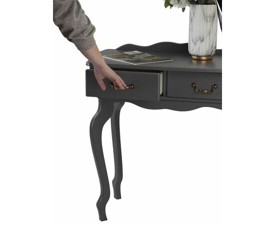 Консоль Берже 21 серый графит, изображение 8 | Интернет магазин мебели и декора LifeDekor