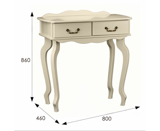 Консоль Берже 21 слоновая кость, изображение 14 | Интернет магазин мебели и декора LifeDekor