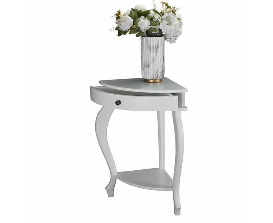 Консоль угловая Элегант молочный дуб Л, изображение 13 | Интернет магазин мебели и декора LifeDekor