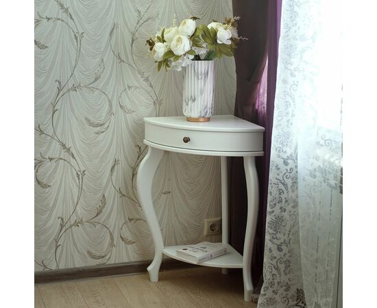 Консоль угловая Элегант молочный дуб Л, изображение 15 | Интернет магазин мебели и декора LifeDekor