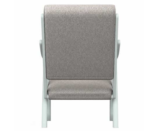 Кресло Вега 10 ткань серый, каркас снег, изображение 3 | Интернет магазин мебели и декора LifeDekor