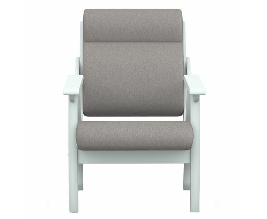 Кресло Вега 10 ткань серый, каркас снег, изображение 5 | Интернет магазин мебели и декора LifeDekor