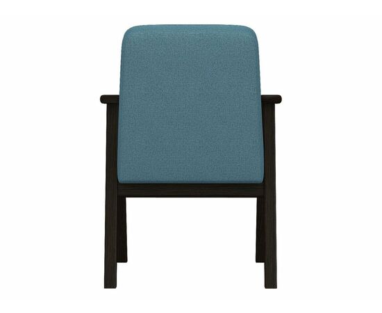 Кресло Ретро ткань голубой, каркас венге, изображение 3 | Интернет магазин мебели и декора LifeDekor