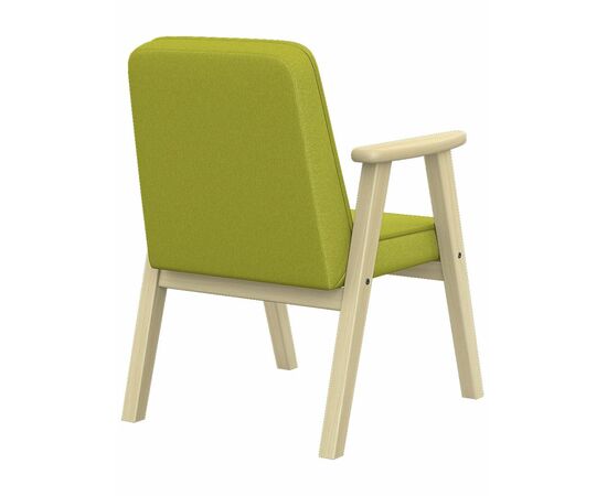 Кресло Ретро ткань лайм, каркас лак, изображение 2 | Интернет магазин мебели и декора LifeDekor