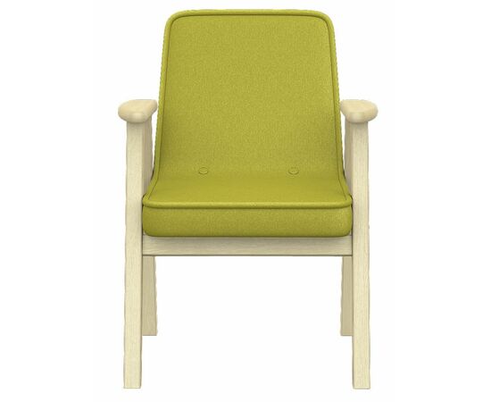 Кресло Ретро ткань лайм, каркас лак, изображение 3 | Интернет магазин мебели и декора LifeDekor