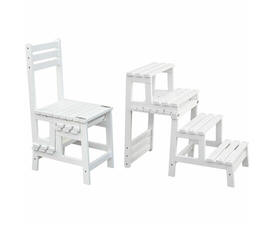 Стул-стремянка Массив снег, изображение 8 | Интернет магазин мебели и декора LifeDekor