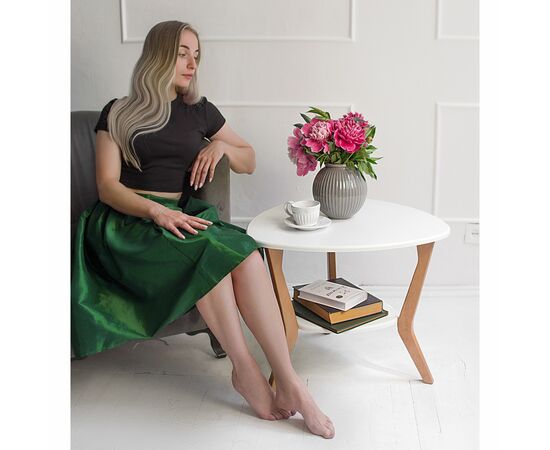 Стол журнальный BeautyStyle 15 белый/бук, изображение 10 | Интернет магазин мебели и декора LifeDekor