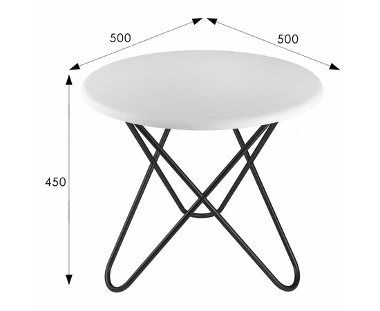 Стол журнальный BeautyStyle 20 белый/черный, изображение 4 | Интернет магазин мебели и декора LifeDekor