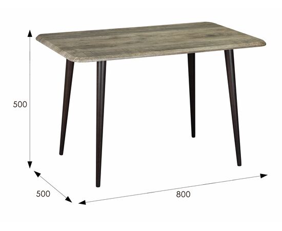 Стол журнальный BeautyStyle 4 дуб крымский состаренный/венге, изображение 6 | Интернет магазин мебели и декора LifeDekor