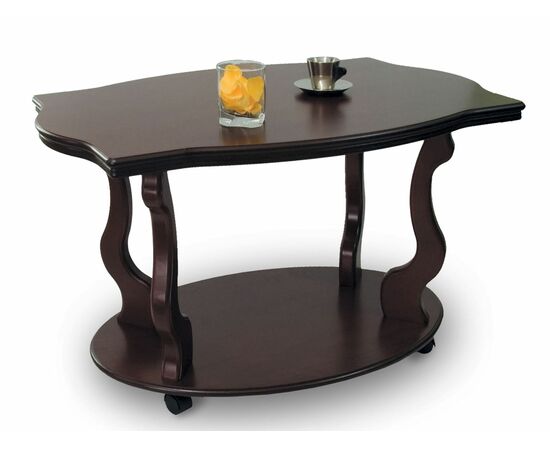 Стол журнальный Берже 3 темно-коричневый, изображение 2 | Интернет магазин мебели и декора LifeDekor