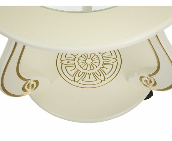 Стол журнальный Грация (С) на колесах слоновая кость/золото, изображение 5 | Интернет магазин мебели и декора LifeDekor