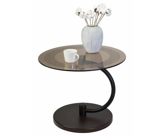 Стол журнальный Дуэт 13Н черный/венге/тонированное, изображение 6 | Интернет магазин мебели и декора LifeDekor