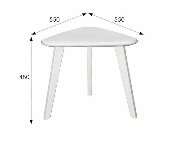 Стол журнальный Ретро снег, изображение 5 | Интернет магазин мебели и декора LifeDekor