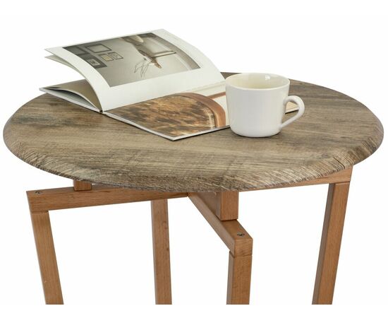 Стол журнальный Рилле 440 пленка дуб крымский состаренный/ бук, изображение 5 | Интернет магазин мебели и декора LifeDekor