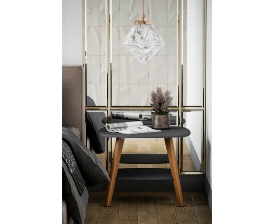 Стол журнальный Хадсон графит/дуб светлый, изображение 4 | Интернет магазин мебели и декора LifeDekor