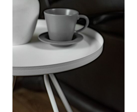 Столик журнальный SHT-CT3 белый муар, изображение 16 | Интернет магазин мебели и декора LifeDekor