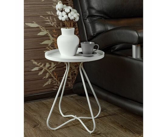 Столик журнальный SHT-CT3 белый муар, изображение 19 | Интернет магазин мебели и декора LifeDekor