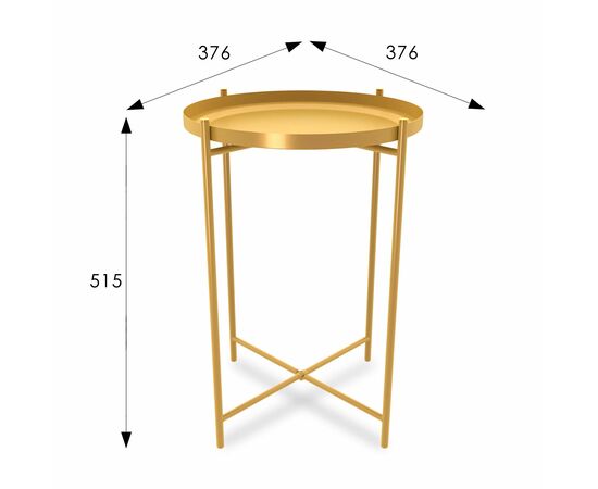 Столик журнальный SHT-CT8 золото, изображение 7 | Интернет магазин мебели и декора LifeDekor