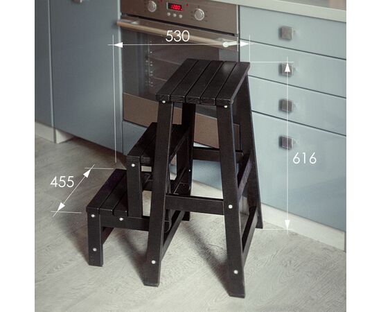 Табурет- стремянка венге, изображение 9 | Интернет магазин мебели и декора LifeDekor