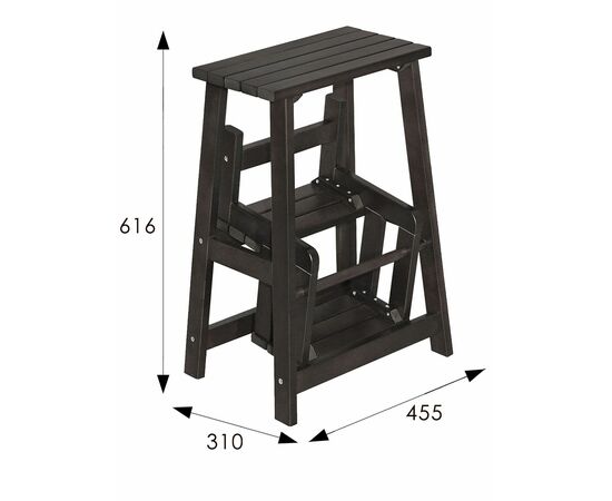 Табурет- стремянка венге, изображение 5 | Интернет магазин мебели и декора LifeDekor