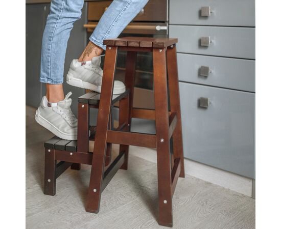 Табурет- стремянка орех, изображение 9 | Интернет магазин мебели и декора LifeDekor