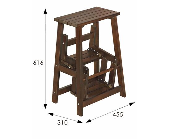 Табурет- стремянка орех, изображение 5 | Интернет магазин мебели и декора LifeDekor