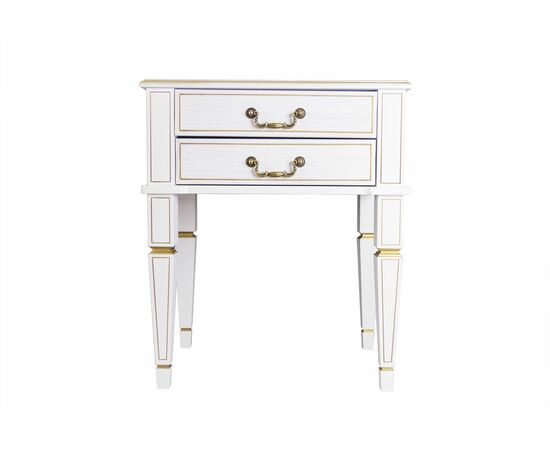 Тумба Васко В 118Н белый ясень/золото, изображение 2 | Интернет магазин мебели и декора LifeDekor