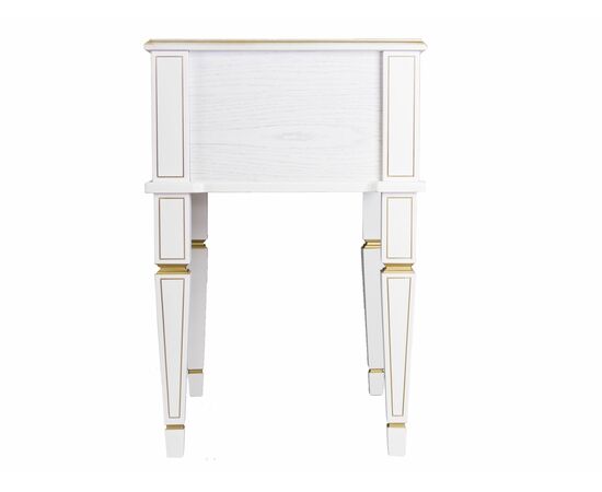 Тумба Васко В 118Н белый ясень/золото, изображение 3 | Интернет магазин мебели и декора LifeDekor