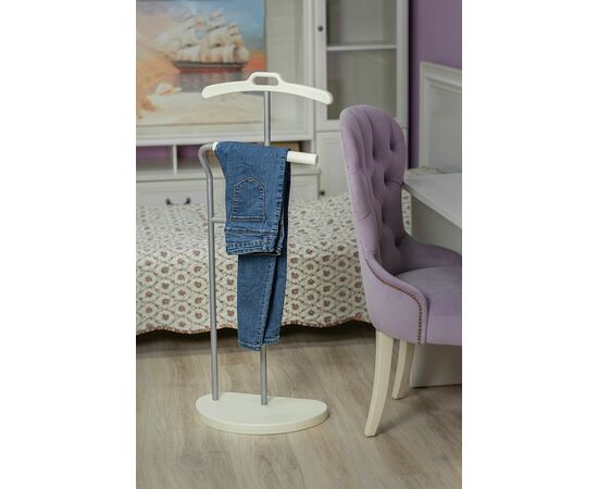 Вешалка костюмная Д 10 металлик/ слоновая кость, изображение 2 | Интернет магазин мебели и декора LifeDekor