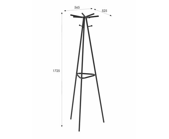 Вешалка напольная Галилео 217 черный, изображение 4 | Интернет магазин мебели и декора LifeDekor