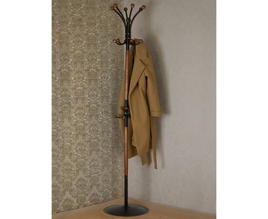 Вешалка напольная Д 1 ЛАЙТ черный/средне-коричневый, изображение 9 | Интернет магазин мебели и декора LifeDekor