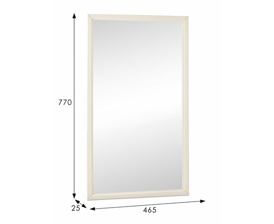 Зеркало настенное Артемида слоновая кость 77 см х 46, 5 см, изображение 4 | Интернет магазин мебели и декора LifeDekor